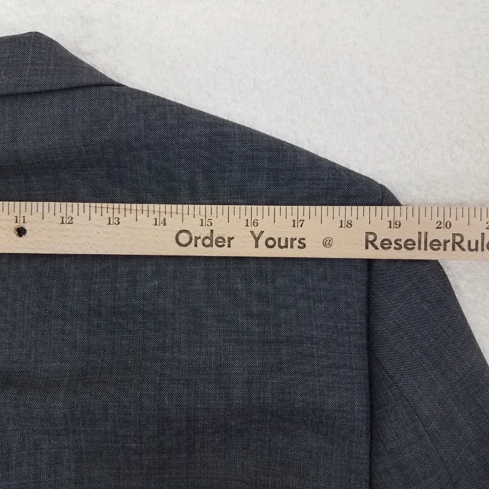 NWT Original Penguin Blazer Suit Jacket Wool Sport Coat Charcoal 42L Slim Long